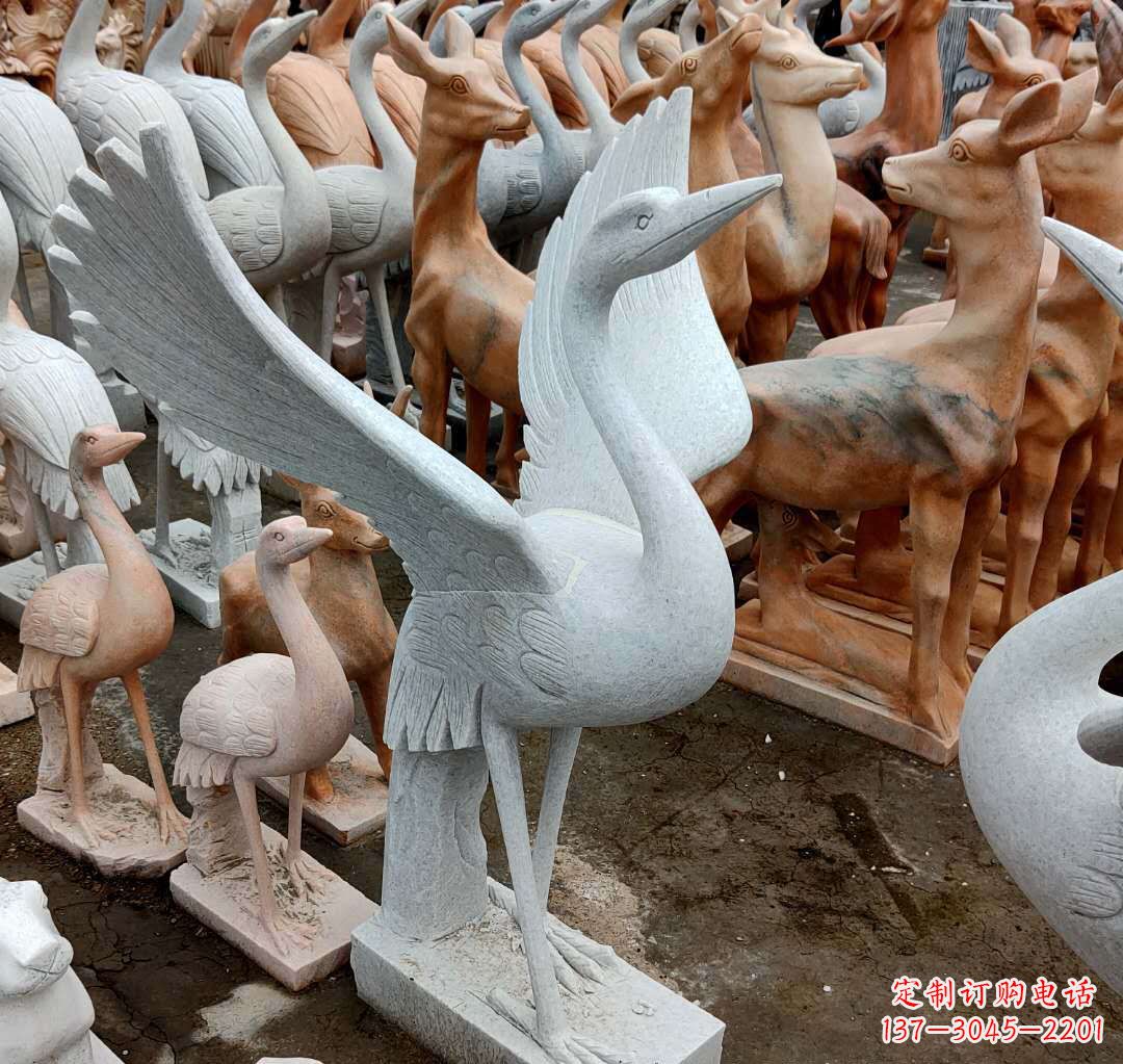 南京丹顶鹤雕塑，令您汲取自然之美