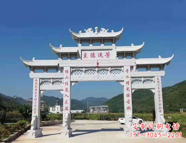 南京匠心制作,精致牌坊雕塑
