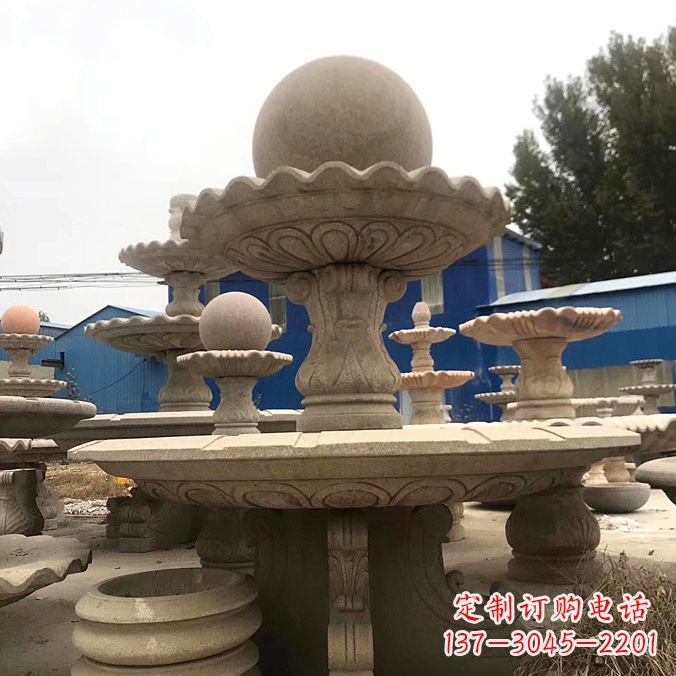 南京拥有祥和之美的玉石风水球雕塑