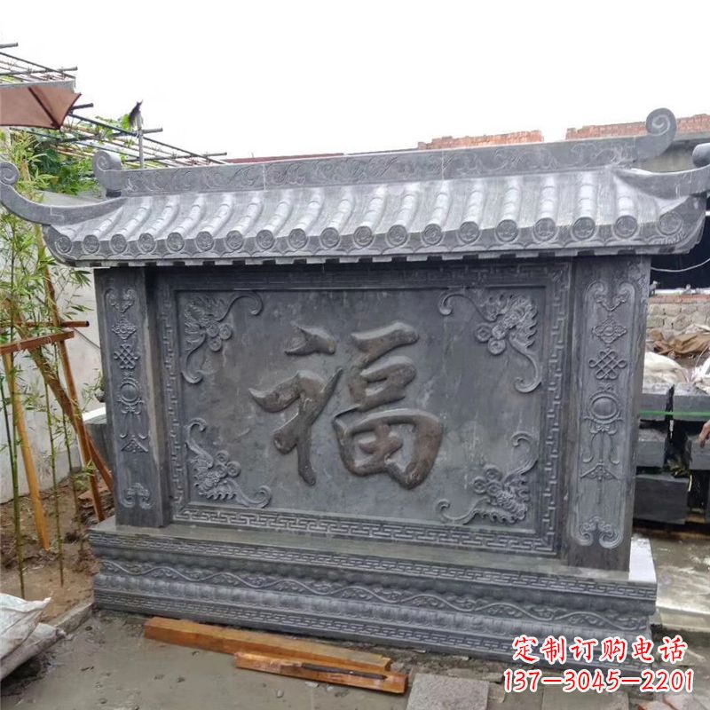南京中领雕塑:福字雕塑,点缀婚房庭院