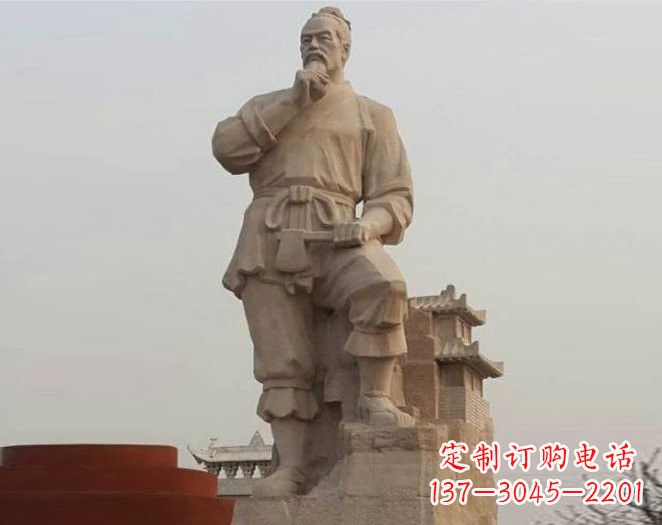 南京重拾古代风采,中领雕塑打造高贵的鲁班雕塑