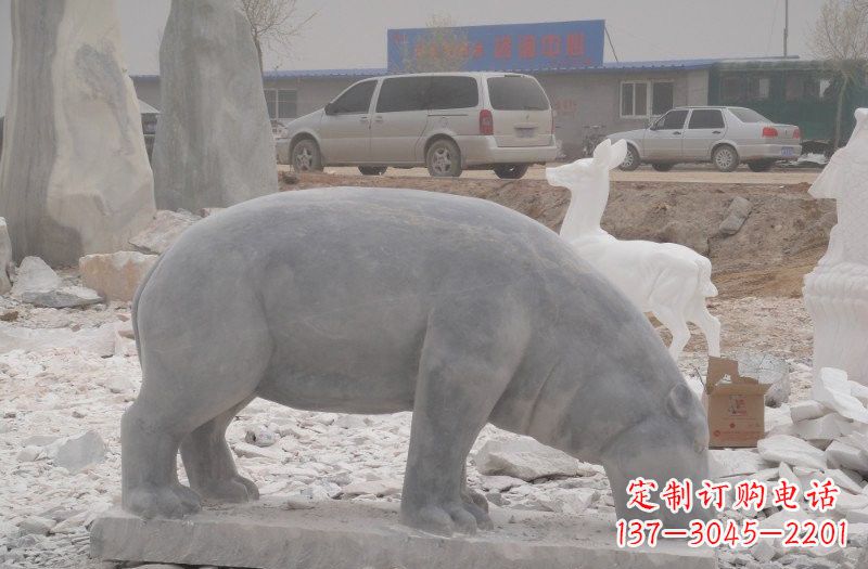 南京中领雕塑的河马雕塑以其精致的造型和出色的…