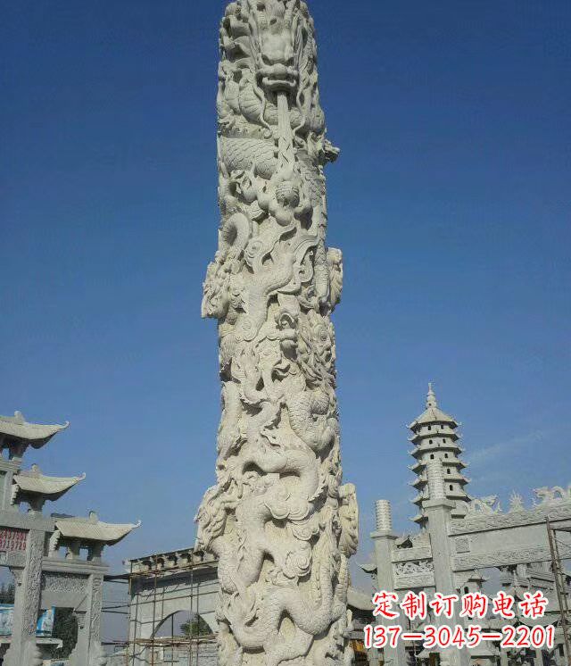 南京精美雕塑,华表龙柱雕塑