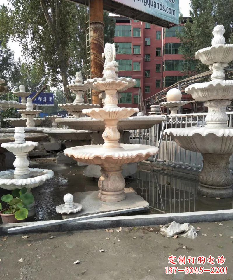 南京中国传统石雕喷泉,雕刻艺术之美
