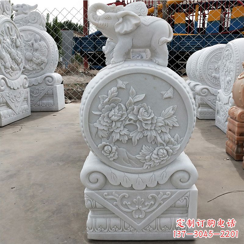 南京精美门墩雕塑,增添独特气质