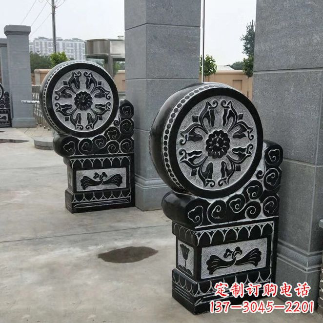 南京中领雕塑自主设计专业制作石雕门墩狮子,专…