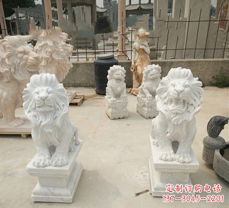 南京传承欧式历史的狮子雕塑