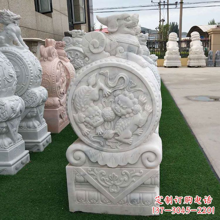 南京石雕牌坊抱鼓石,有艺术气息的雕塑定制