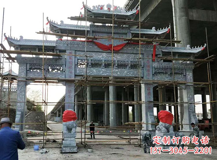 南京石雕牌坊|精致细腻的石雕雕塑