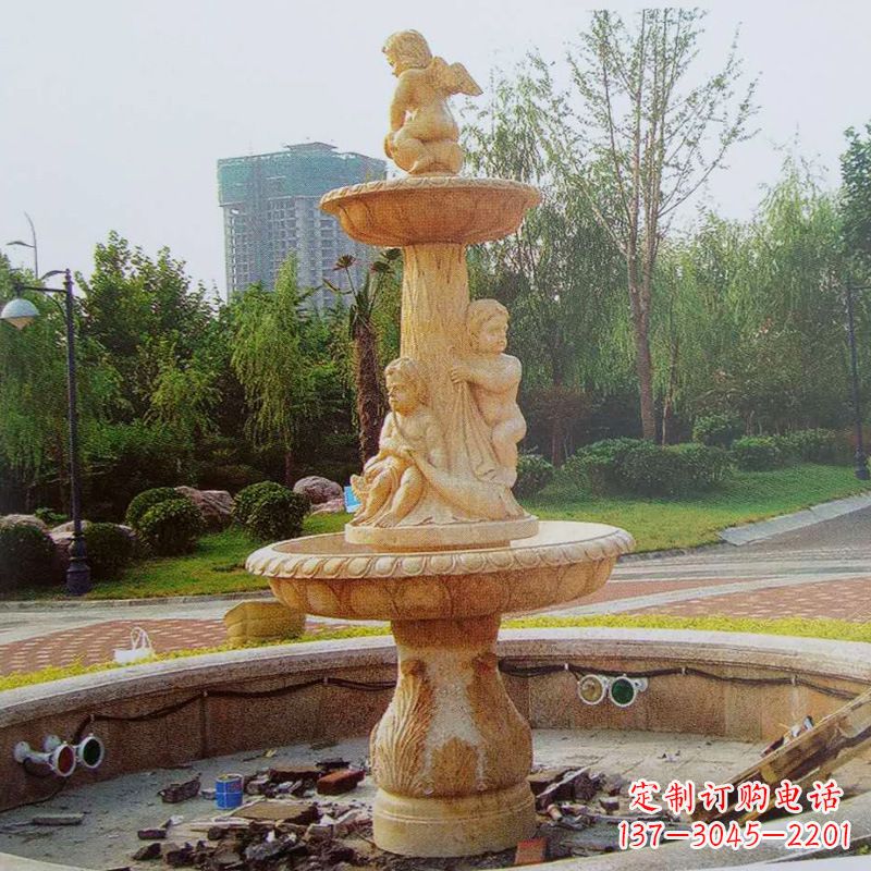 南京石雕喷泉龙头——美观优雅的水景定制