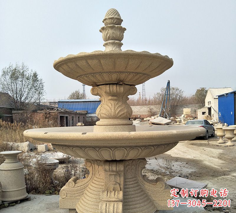南京石雕小鱼喷泉