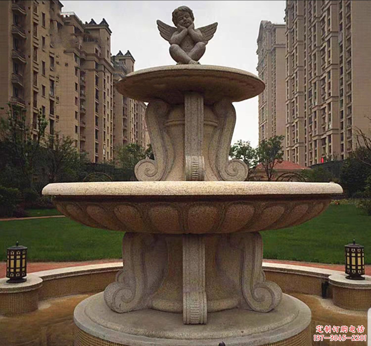 南京石雕鱼喷泉