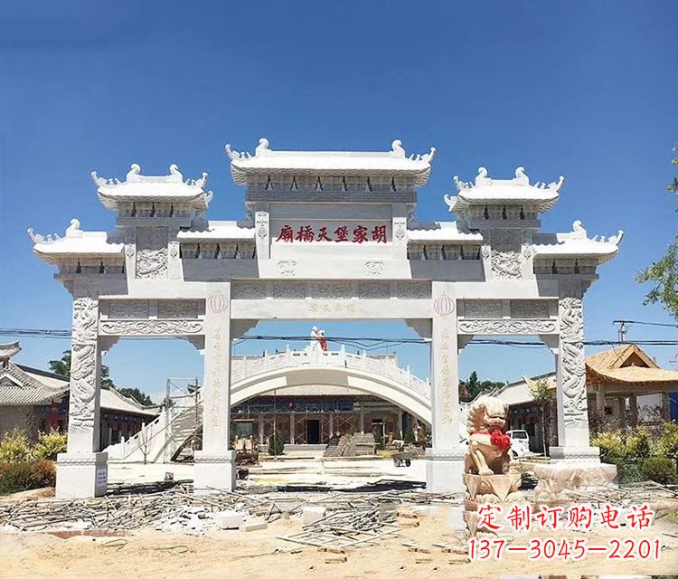 南京石牌坊的雕刻