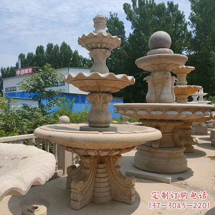 南京石喷泉 石雕刻