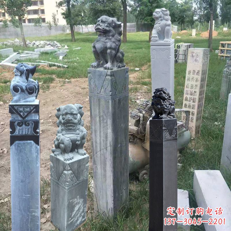 南京石狮子拴马柱