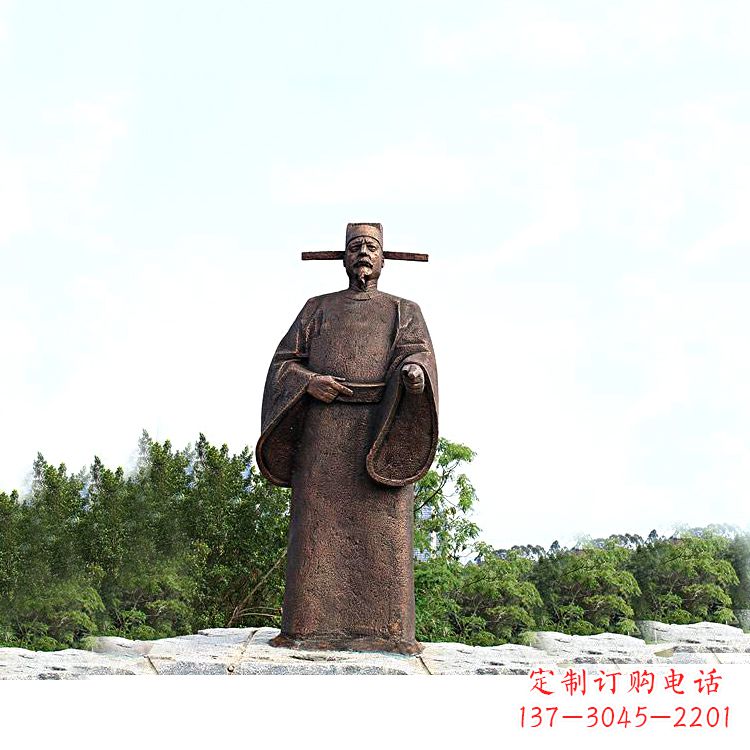 南京世界法医学鼻祖纯铜宋慈公园景区终归历史名人雕像