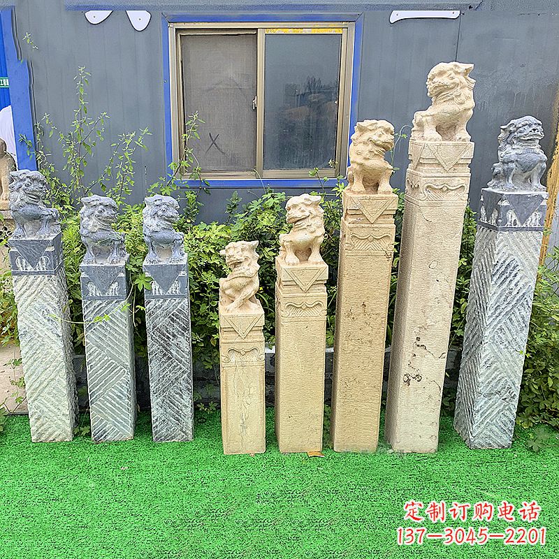 南京拴马桩狮子
