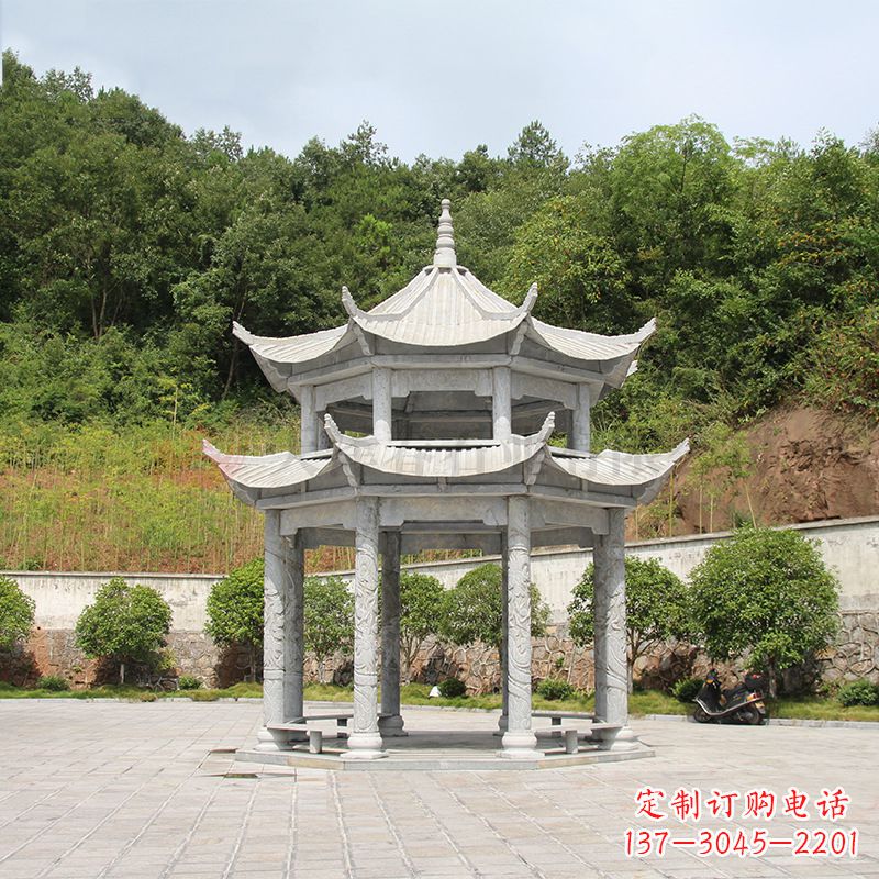南京双层庭院石凉亭