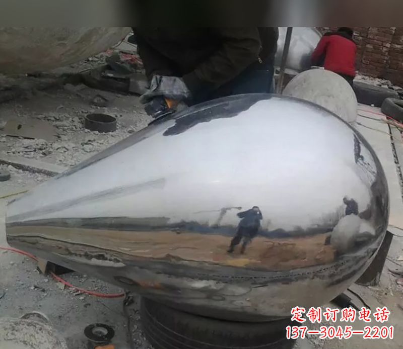 南京水滴不锈钢商场雕塑