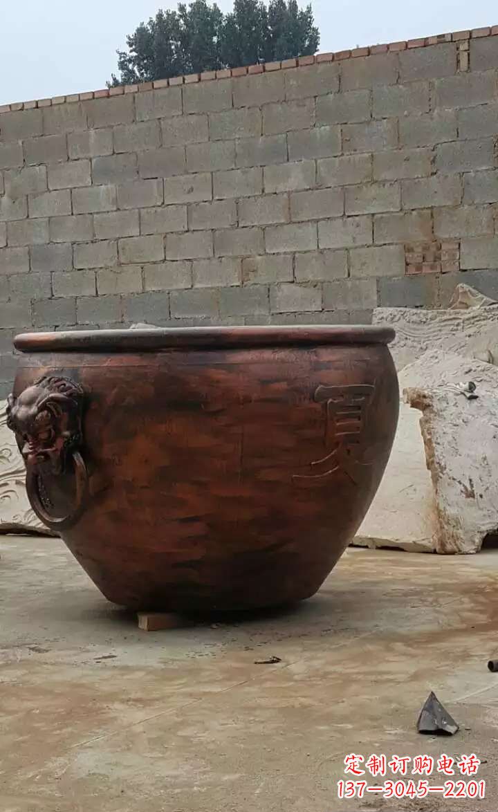 南京水缸铜雕