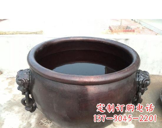 南京水缸寺庙铜雕