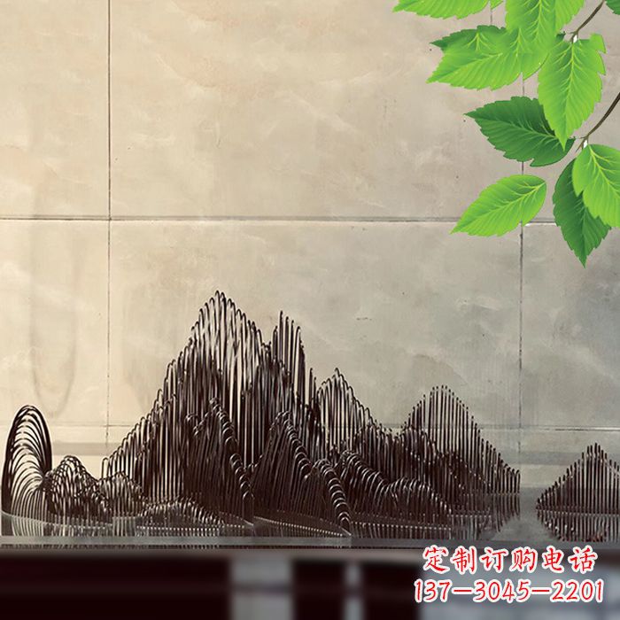 南京水景水池不锈钢假山雕塑