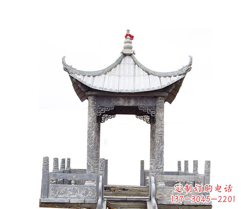 南京四角仿古石凉亭石雕