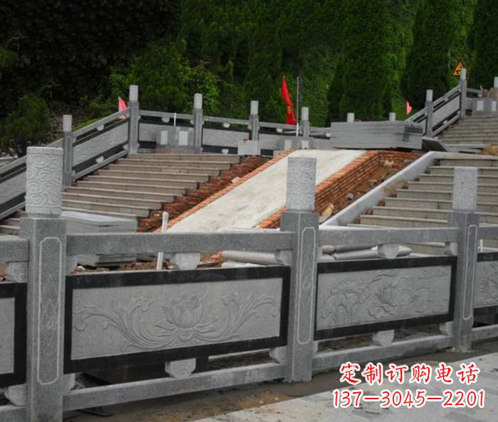 南京寺庙景观仿古石栏板 (2)