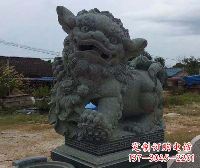 南京寺庙景观南方狮子石雕
