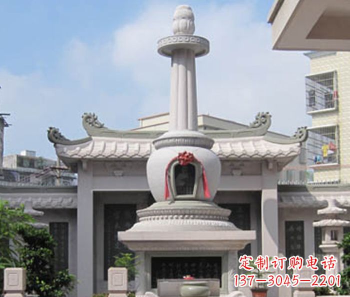 南京寺庙景观舍利塔石雕 (4)