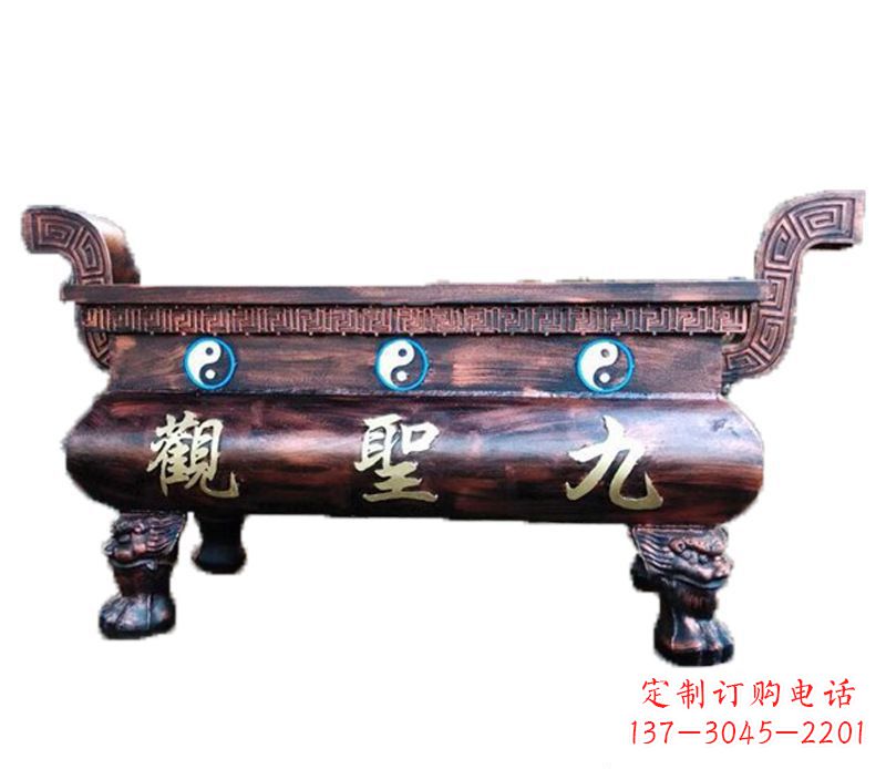 南京寺庙九龙香炉铜雕