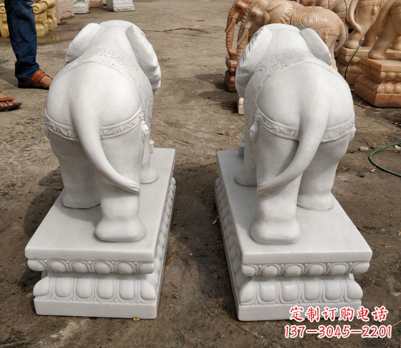 南京寺庙石雕大象