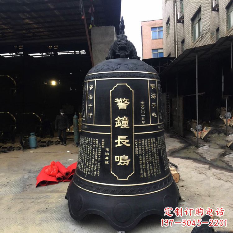 南京寺庙铜钟雕塑