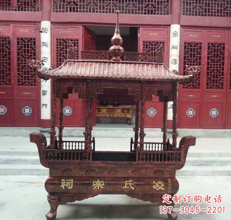 南京寺庙香炉铜雕