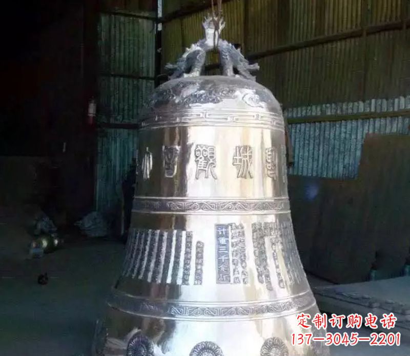南京寺庙铸铁铜钟雕塑