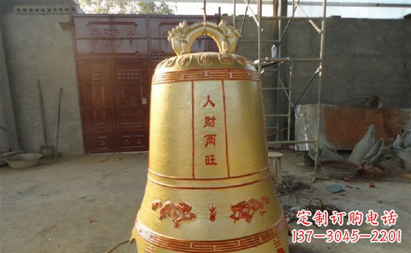 南京寺庙铸铜钟雕塑