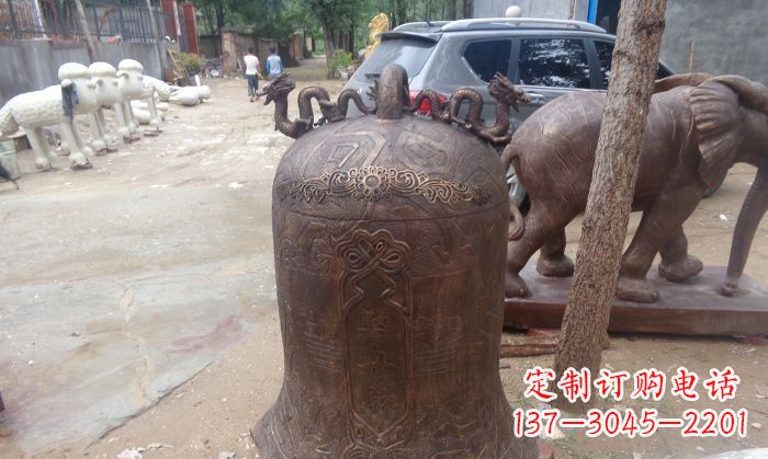 南京寺庙铸铜钟铜雕 (3)
