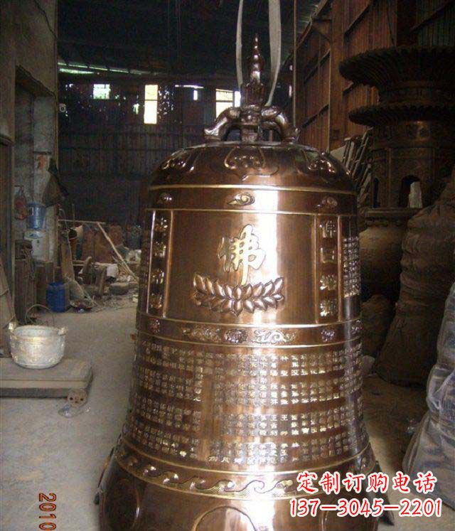 南京寺庙铸铜钟铜雕