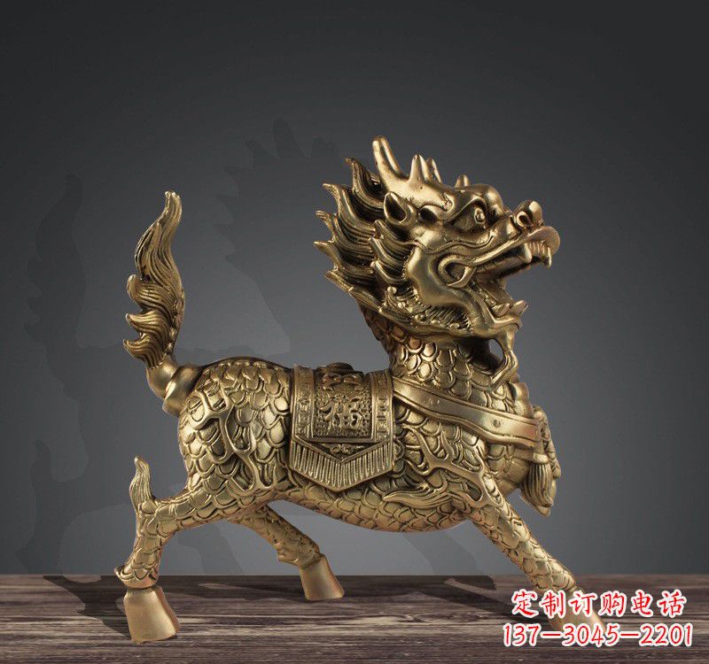 南京送福铜麒麟