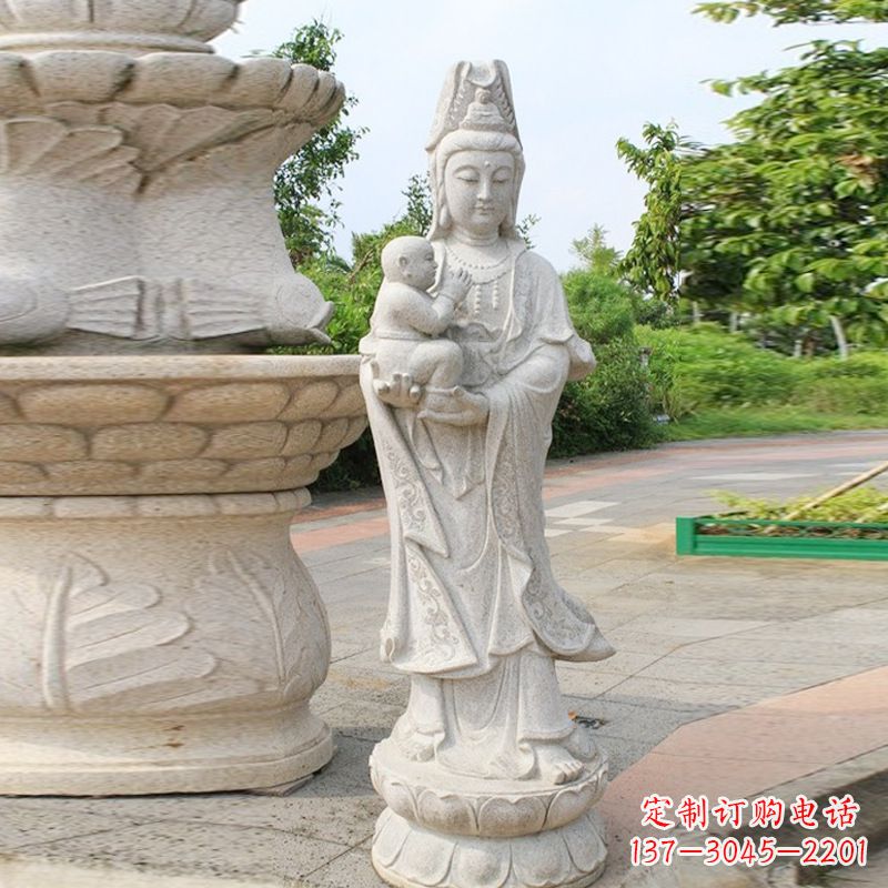 南京送子观音汉白玉石雕