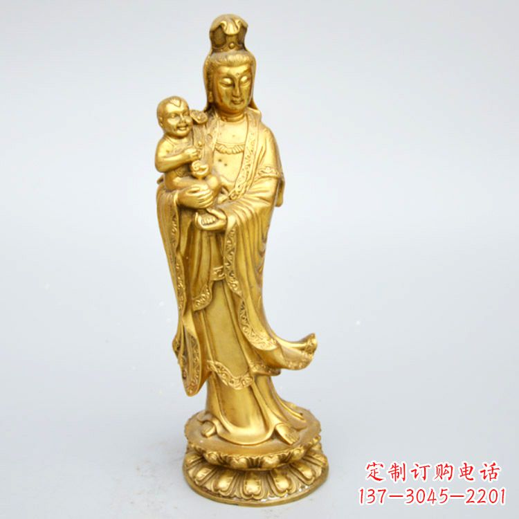 南京送子观音铜雕