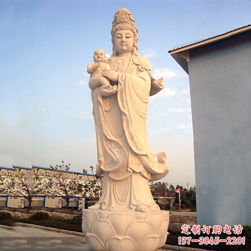 南京送子观音石雕