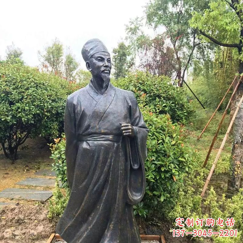 南京苏东坡铸铜历史文化名人雕像