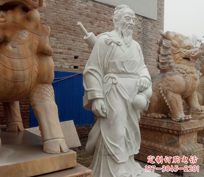 南京孙思邈大理石医学家石雕