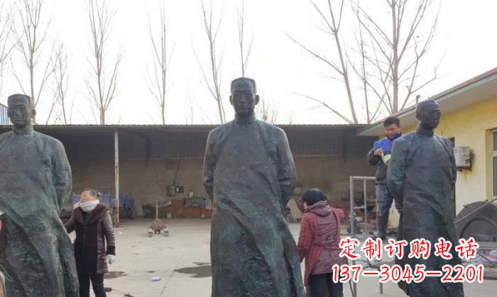 南京陶行知人物铜雕 (3)