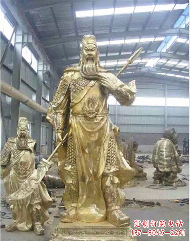 南京提刀关公武财神雕塑