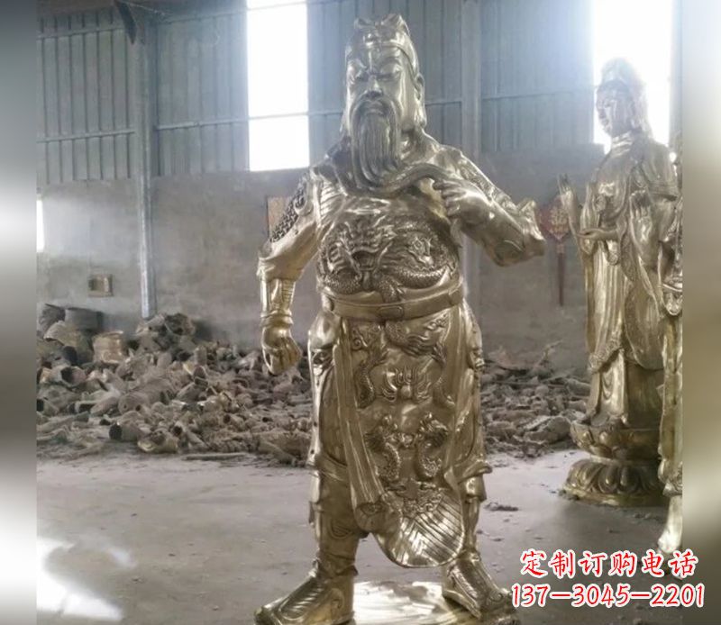 南京提刀关公武财神铜雕