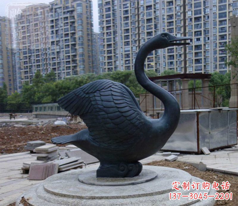 南京天鹅动物铜雕
