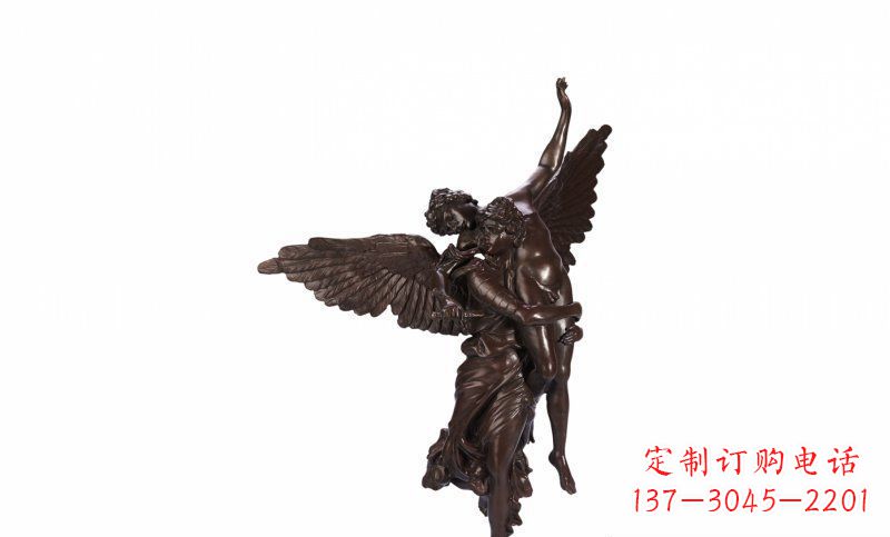 南京天使玻璃钢仿铜人物雕塑