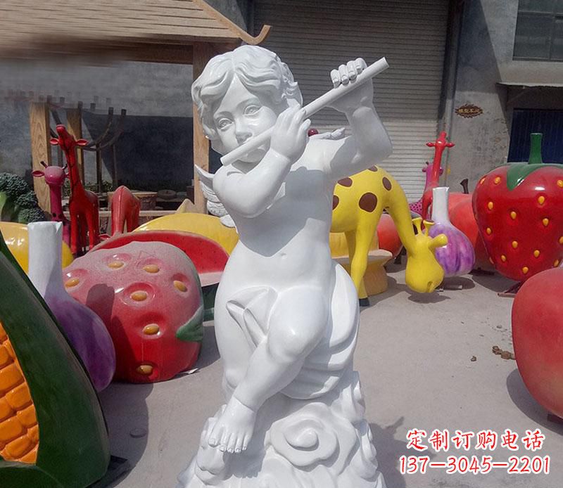 南京天使吹笛人物石雕
